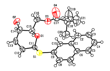 Synthesis and Absolute Configuration of ((2R,3R,6S)-3-Hydroxy-6-(naphthalen-2-ylthio)- 3,6-dihydro-2H-pyran-2-yl)methyl Pivalate 2011-3124